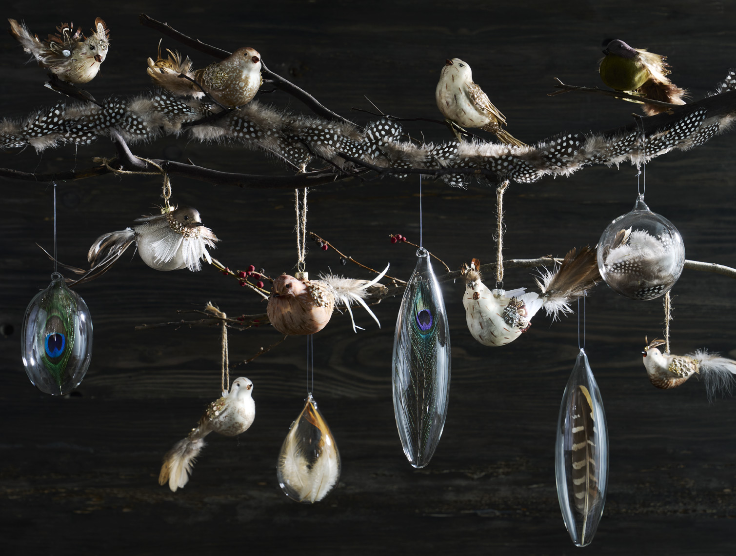 Feathered-Friends-Glass-Ornaments-and-Garland_SS