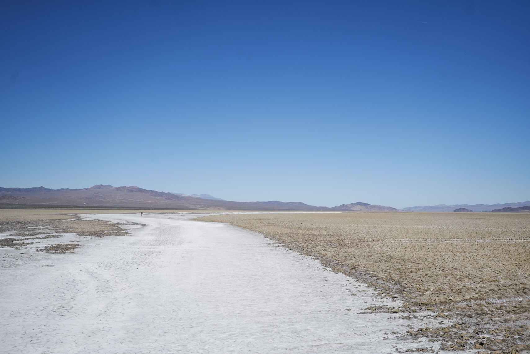 Salt Flat on mojave road travelling through mojave national preserve California Sean Dagen Photography